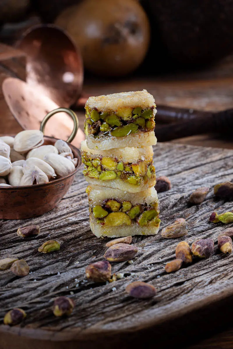 Kunafa Pistachio with Natural Rose Water - Snacklava® - Dar Baklava