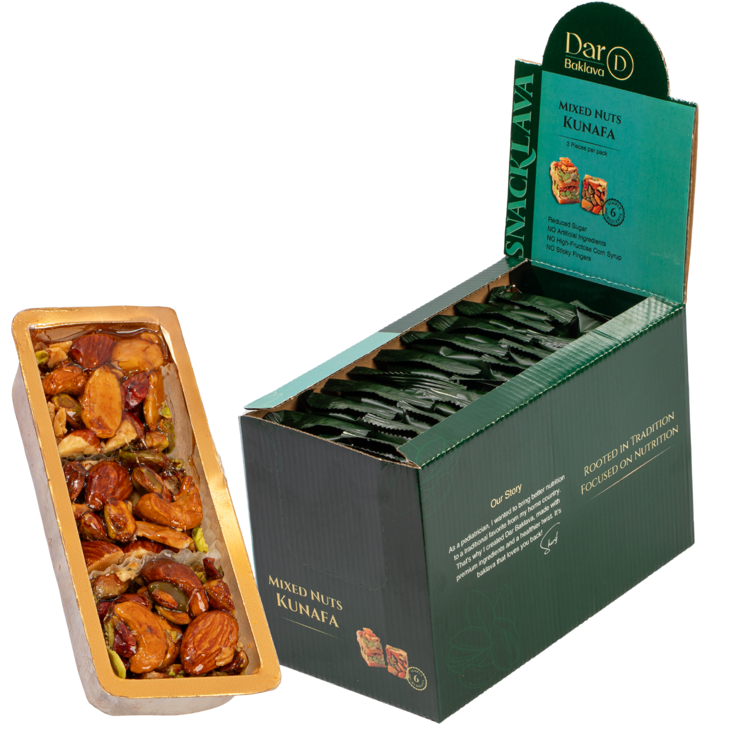 Kunafa Mixed Nuts - Snacklava® Dar Baklava