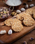 Sesame Crackers Pistachio - Snacklava® Dar Baklava